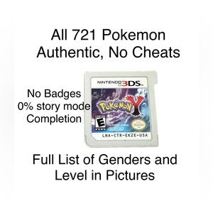 Pokemon Y Loaded With All 721 + Legit Event Pokemon Unlocked